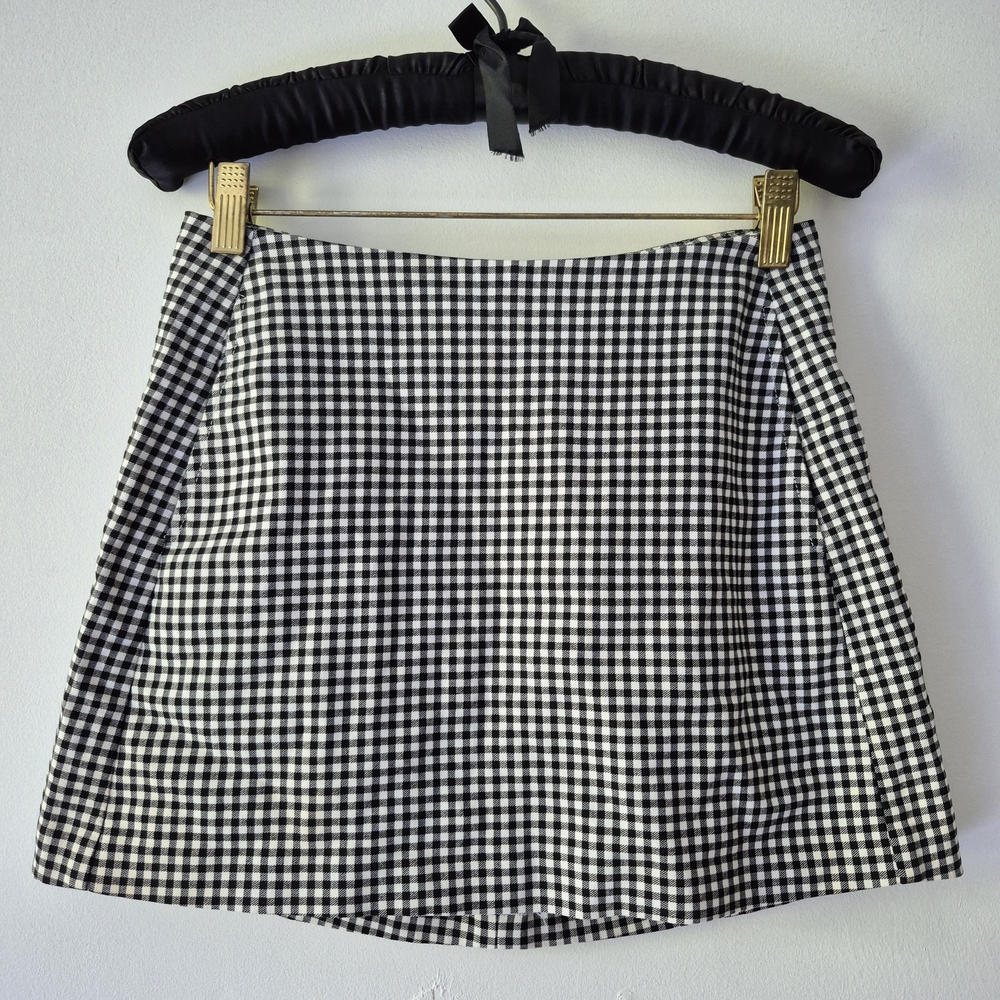 Urban Outfitters Black and White Plaid Mini Skirt XS